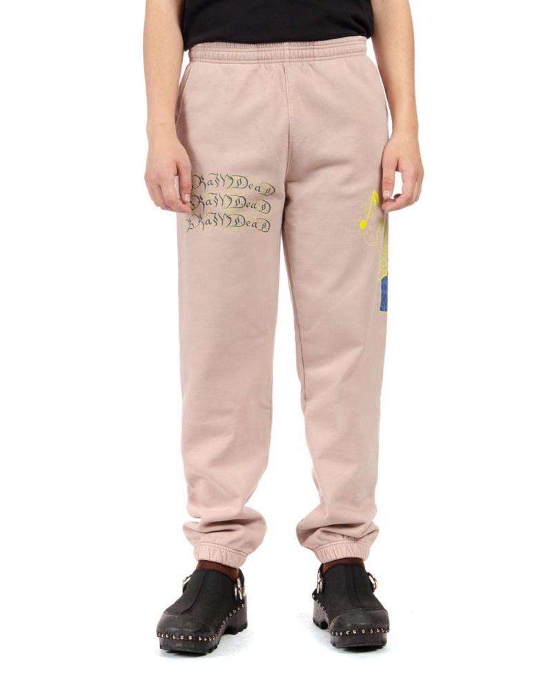 Brown Brain Dead Jazz Flute Sweat Pant | USA CXWS29784