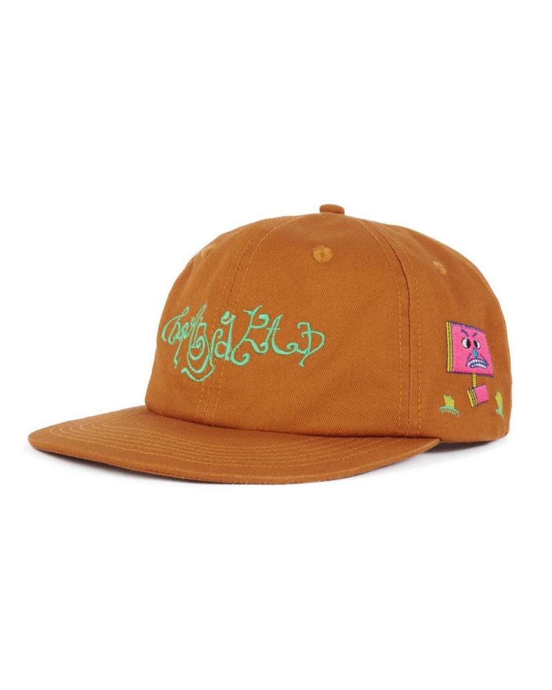 Brown Brain Dead River 6 Panel Cap | USA QNAJ34609