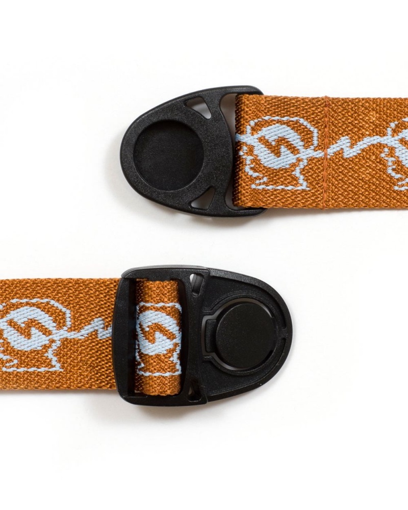 Brown Brain Dead Running Head Woven Belt | USA NPYE06389