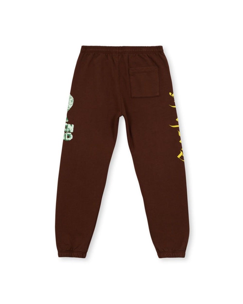 Brown Brain Dead Stone Age Sweat Pant | USA ICPX21489