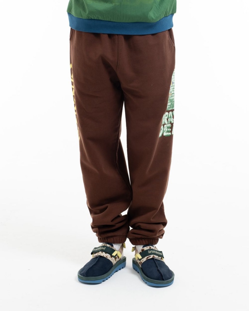 Brown Brain Dead Stone Age Sweat Pant | USA ICPX21489