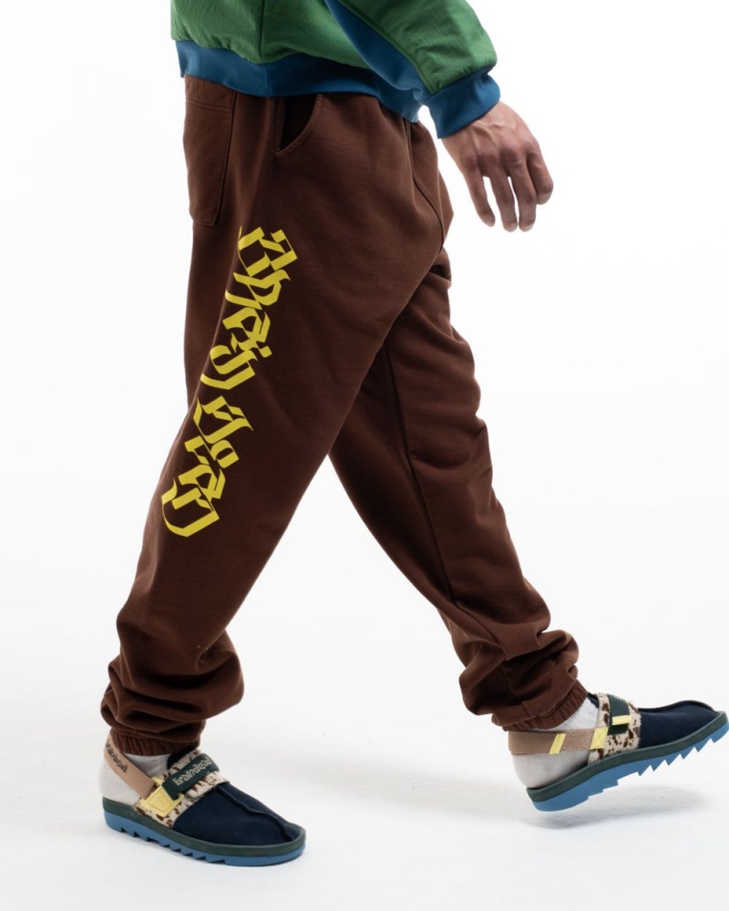 Brown Brain Dead Stone Age Sweat Pant | USA ICPX21489