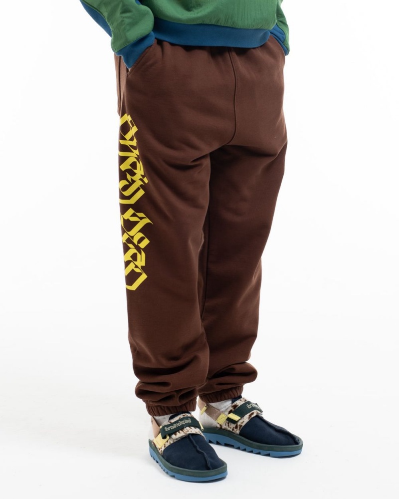 Brown Brain Dead Stone Age Sweat Pant | USA ICPX21489