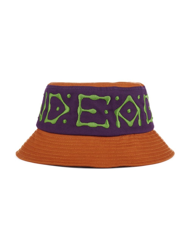 Brown Brain Dead Ufo Twill Bucket Hat | USA WPMJ30948