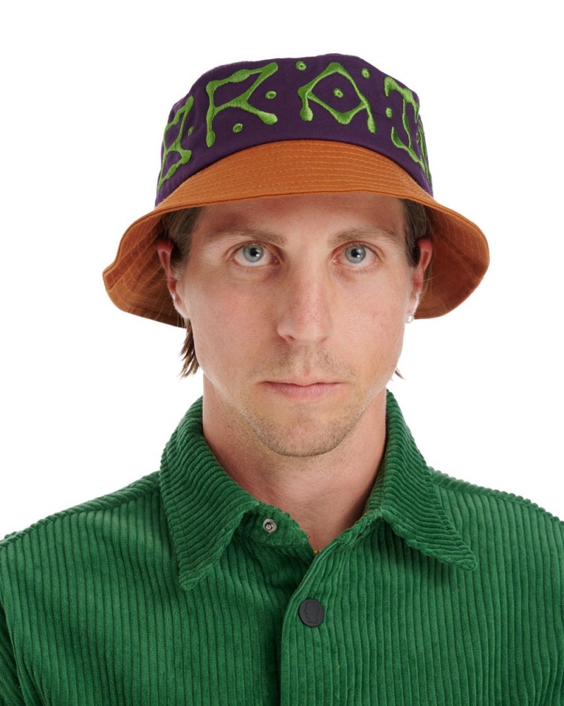 Brown Brain Dead Ufo Twill Bucket Hat | USA WPMJ30948