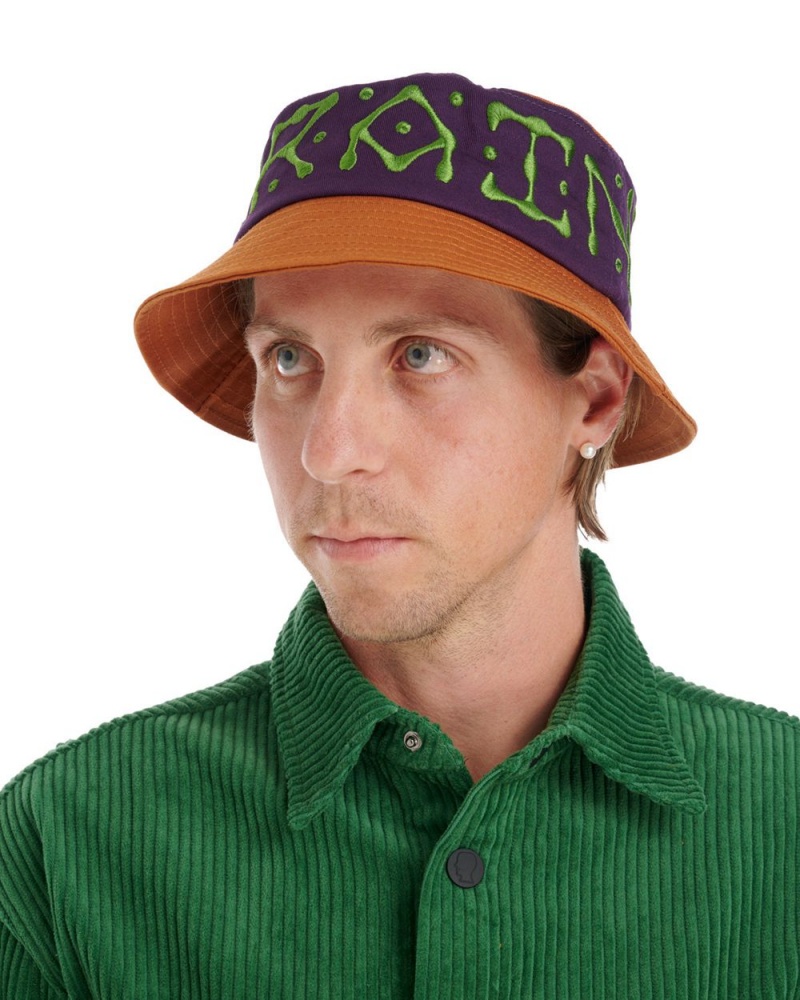 Brown Brain Dead Ufo Twill Bucket Hat | USA WPMJ30948