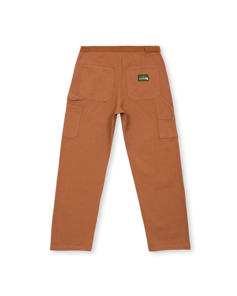 Brown Brain Dead Washed Hard Ware/Soft Wear Carpenter Pant | USA BLND64793