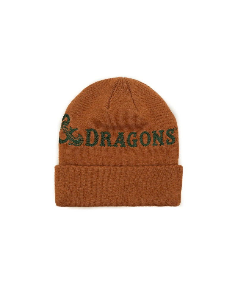 Brown Brain Dead X Dungeons & Dragons Beanie | USA WKON61027