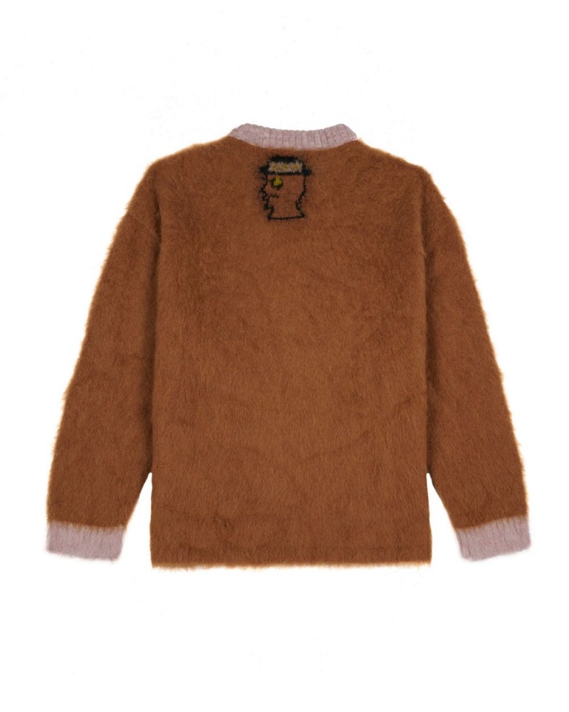 Brown Brain Dead X NBA Boston Celtics Alpaca Sweater | USA LIEV72853