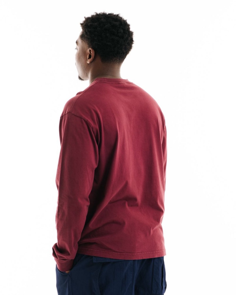 Burgundy Brain Dead Bubblegum Shorty Long Sleeve T-Shirt | USA KLQZ51934