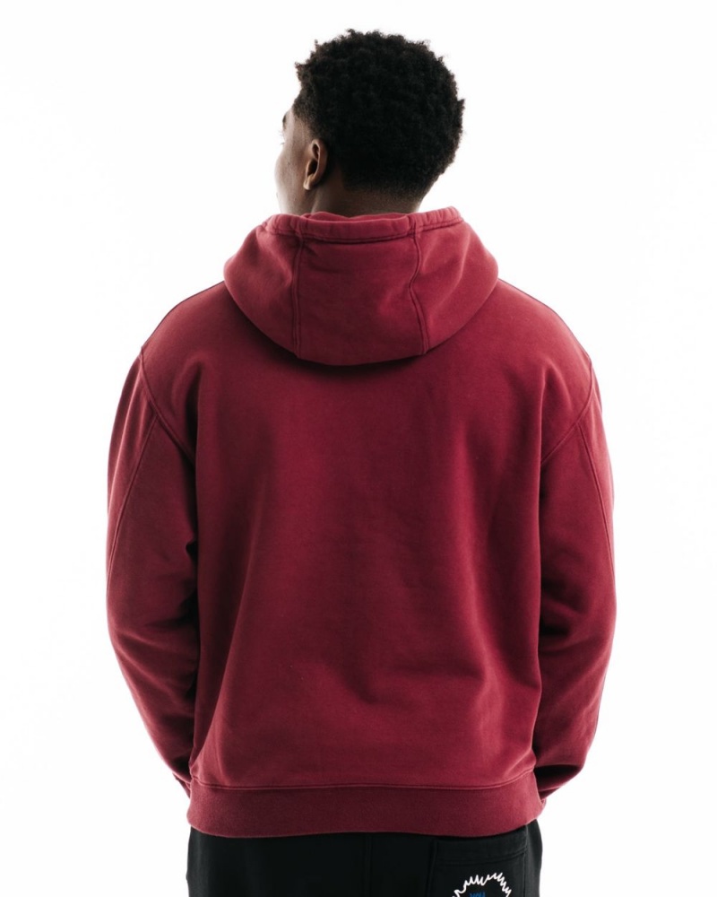 Burgundy Brain Dead Constantine The Wizard Sweatshirt Hoodie | USA CXVF32041