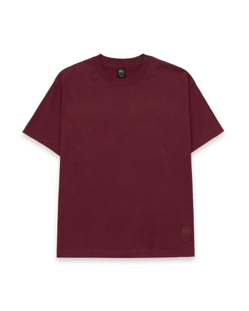 Burgundy Brain Dead Easy T-Shirt | USA UWTI61935