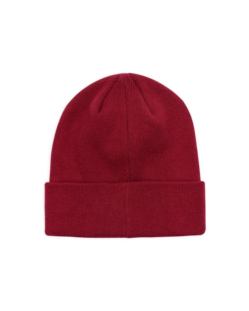 Burgundy Brain Dead Logo Head Wool Beanie | USA QKRO19870