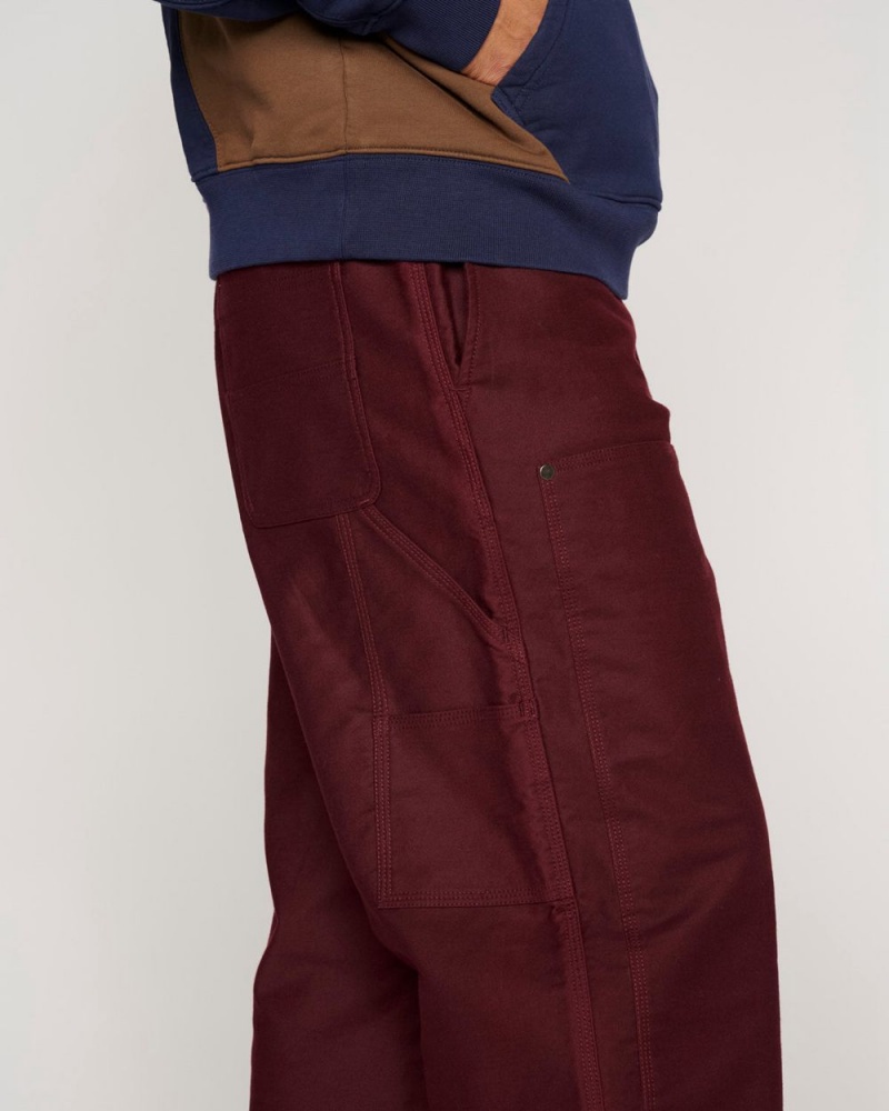 Burgundy Brain Dead Moleskin Double Knee Utility Pant | USA ZPTH57309