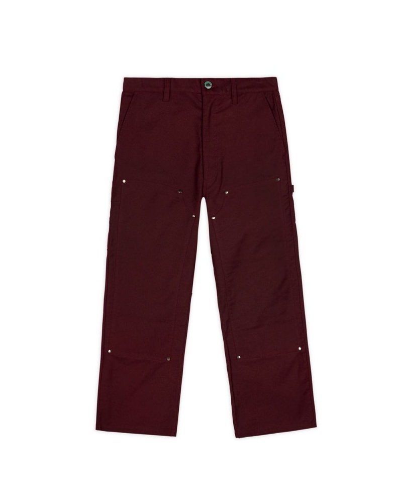 Burgundy Brain Dead Moleskin Double Knee Utility Pant | USA ZPTH57309