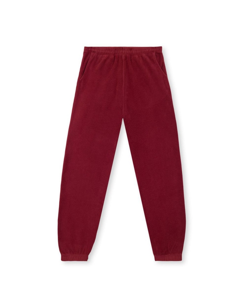 Burgundy Brain Dead Reverse Fleece SweatW/Pvc Pant | USA YLKX27469