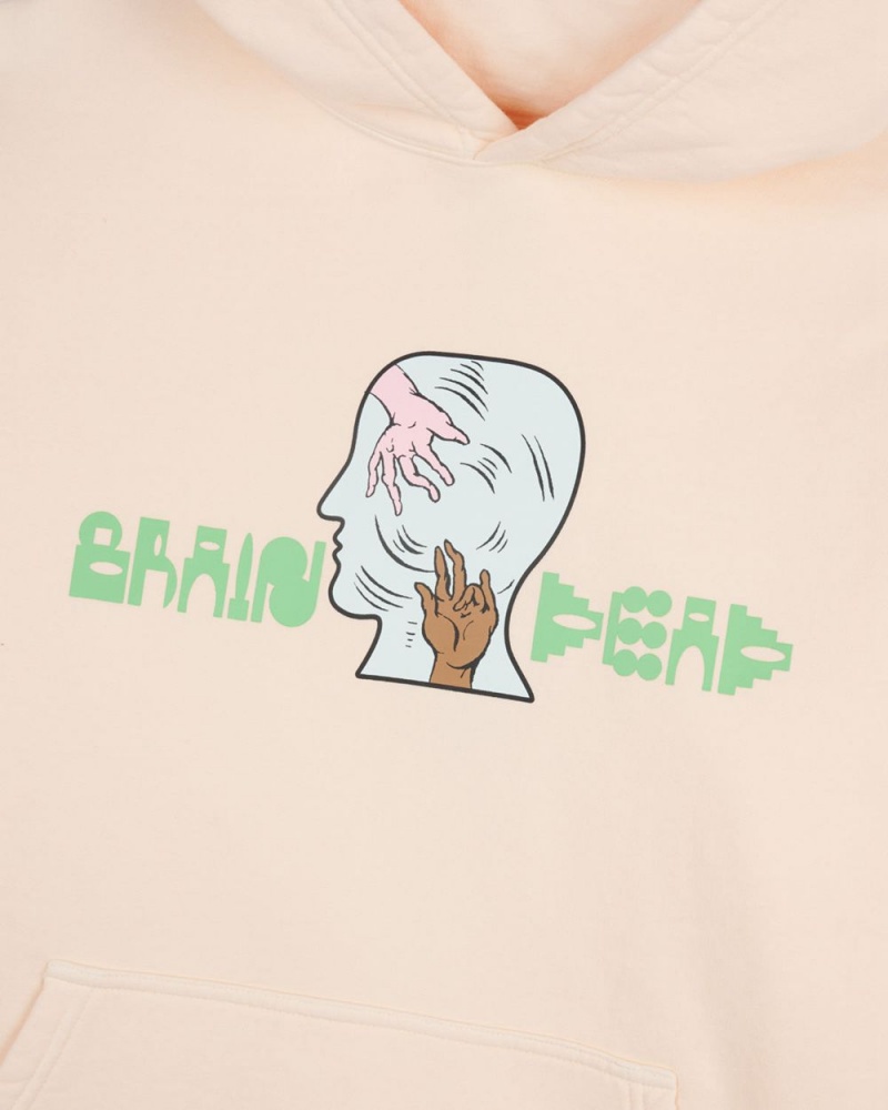 Cream Brain Dead Handheld Hoodie | USA EBVH29508