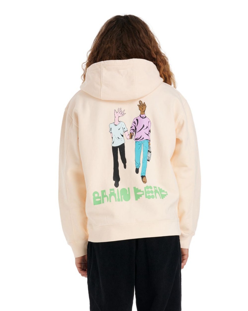 Cream Brain Dead Handheld Hoodie | USA EBVH29508