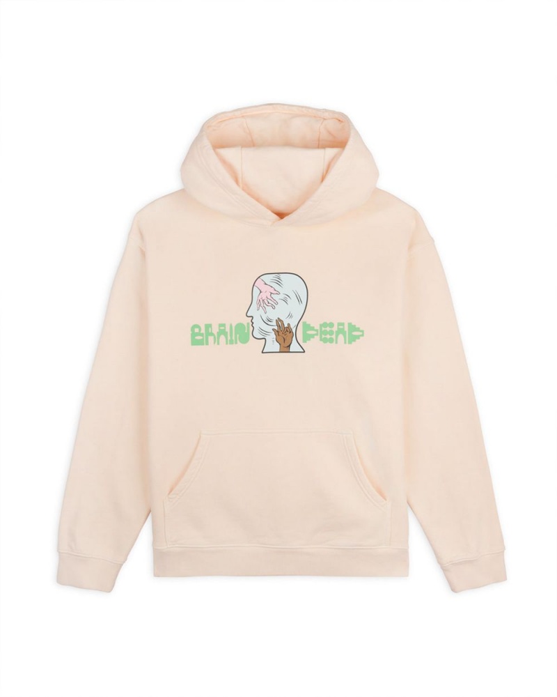 Cream Brain Dead Handheld Hoodie | USA EBVH29508