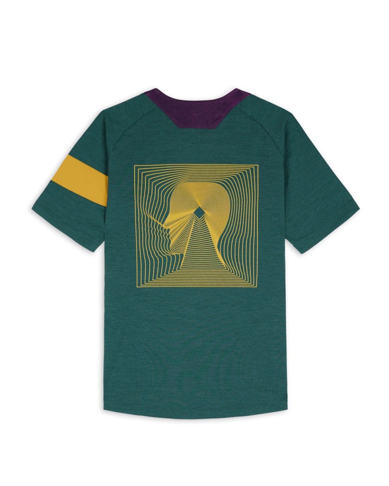 Dark Green Brain Dead X Rapha Trail Technical T-Shirt | USA AVEZ93204