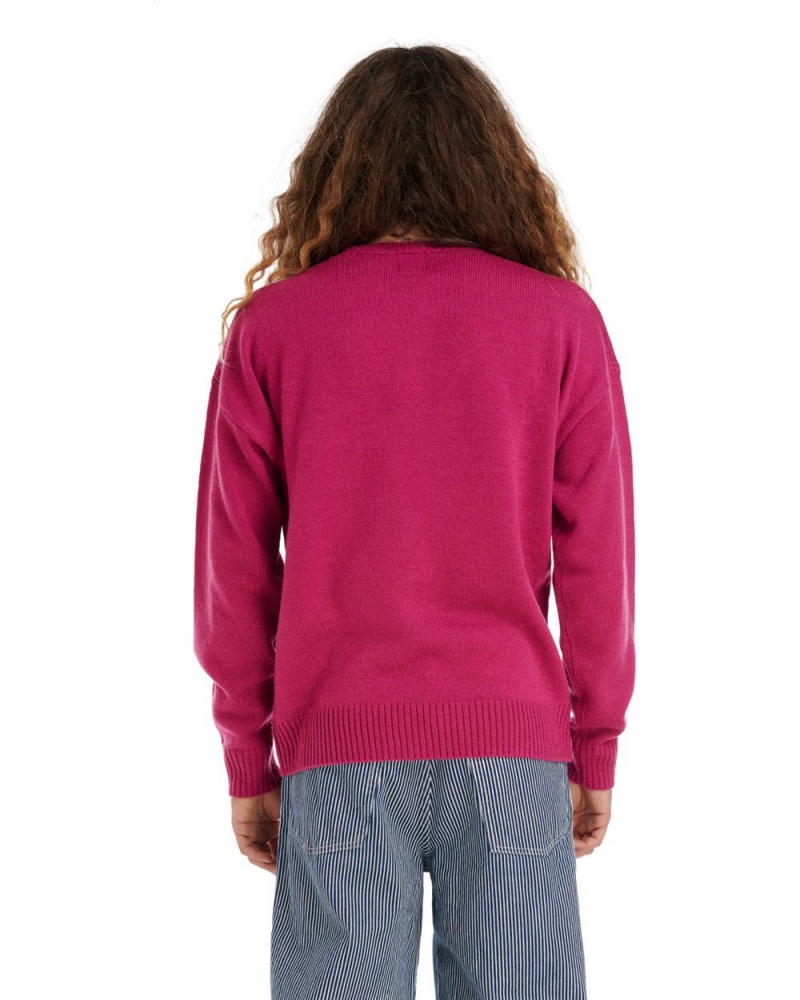 Fuchsia Brain Dead Frogger Sweater | USA FXAT90812