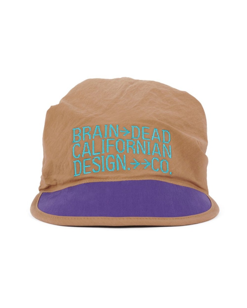 Gold Brain Dead Californian Design Bandana Hat | USA UXOH19437