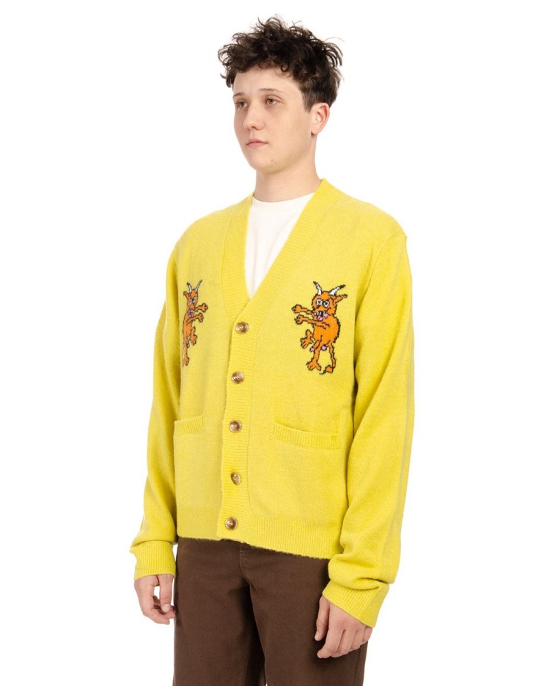 Gold Brain Dead Devil's Cardigan | USA FTQA72356