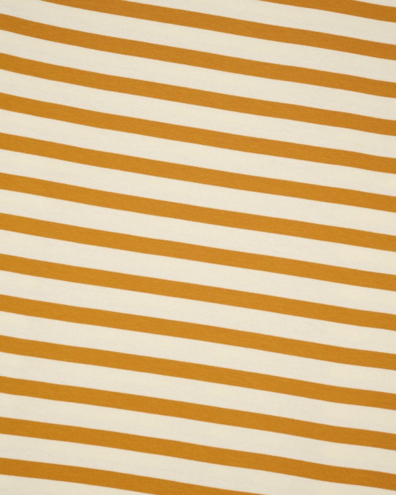 Gold Brain Dead Organic Striped T-Shirt | USA APDC96371