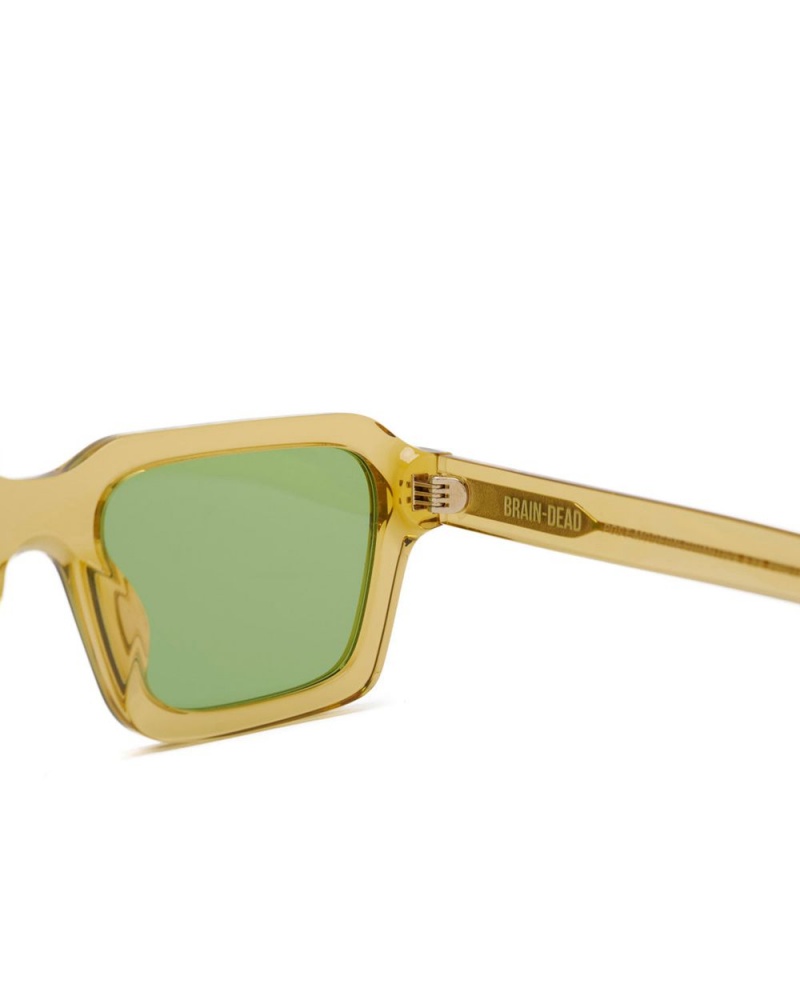 Gold Brain Dead Staunton Post Modern Primitive Eye Protection Sunglasses | USA XJUW08725