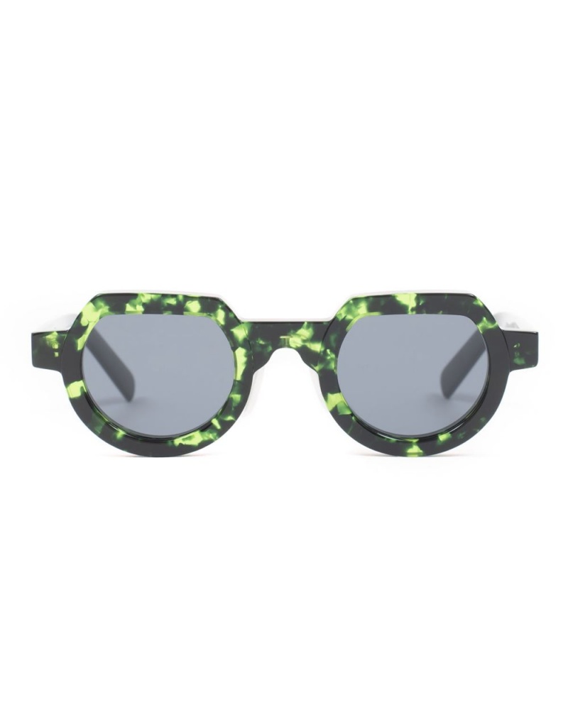 Green Black Brain Dead Tani Post Modern Primitive Eye Protection Sunglasses | USA DQBO35678