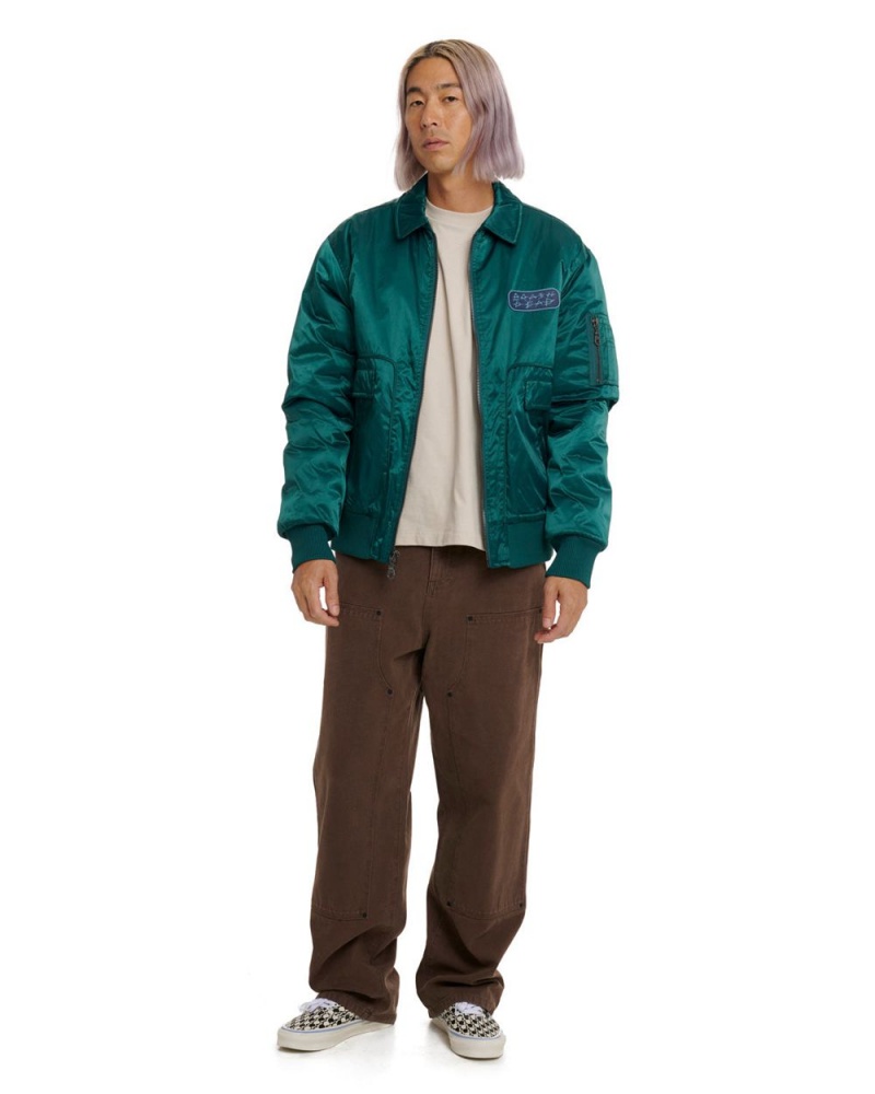 Green Brain Dead Bd Bomber Jacket | USA TUBX05468