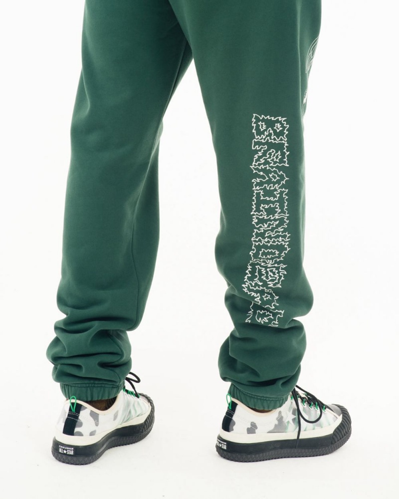 Green Brain Dead Braindead Dreams Sweat Pant | USA GJAB86340