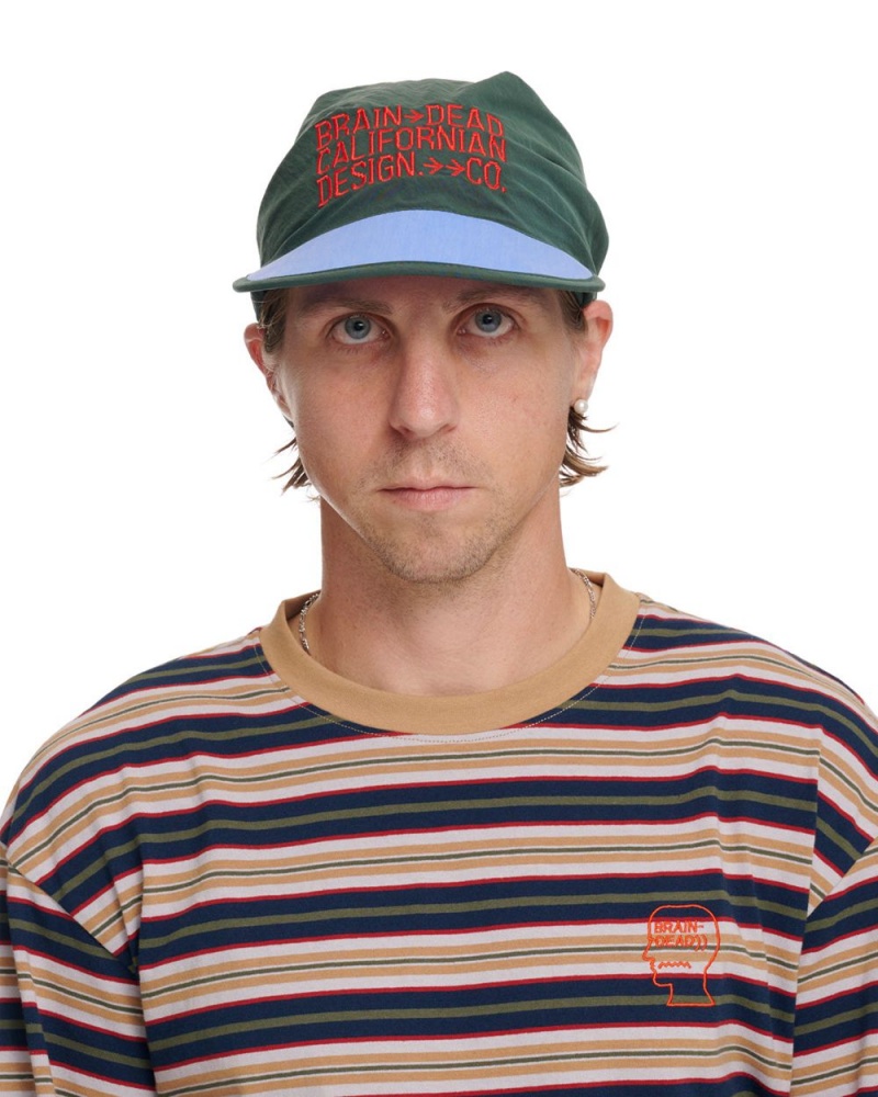 Green Brain Dead Californian Design Bandana Hat | USA NZAO45169