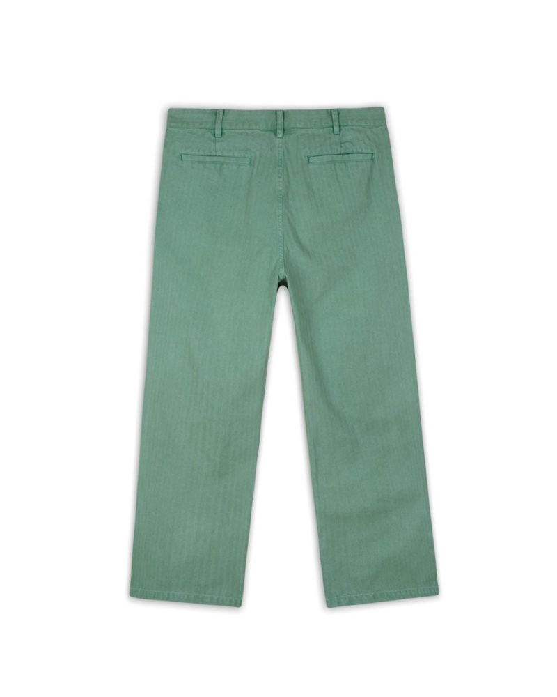 Green Brain Dead Connections Herringbone Pant | USA TNZY35260