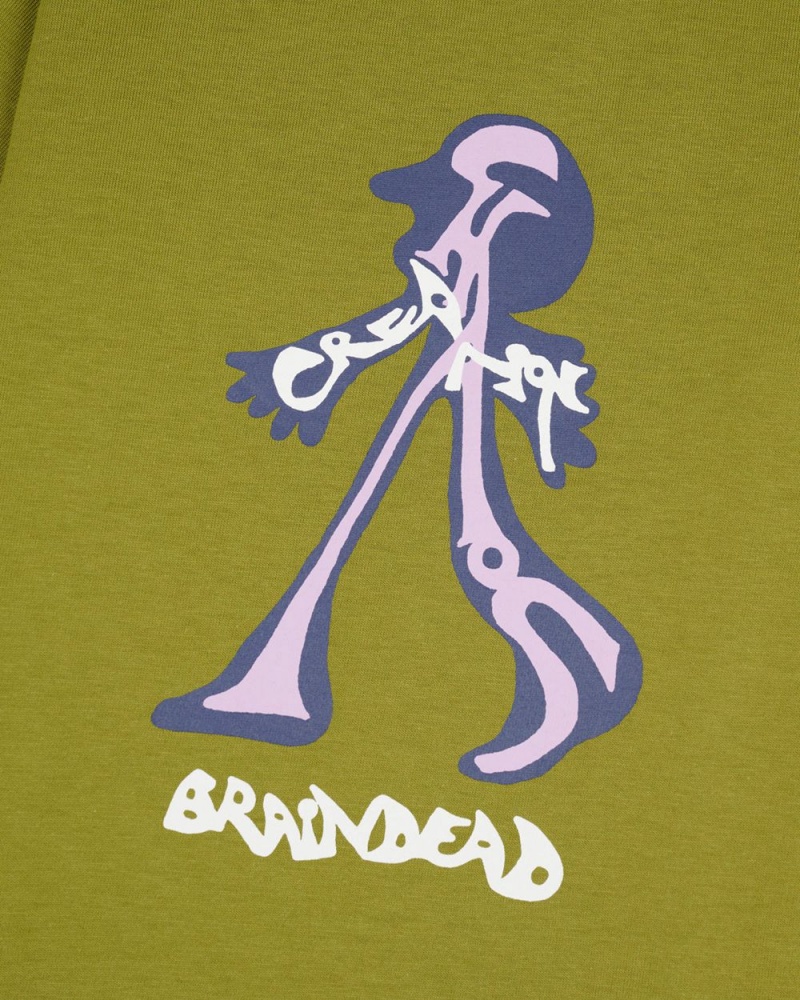 Green Brain Dead Creeper Kids T-Shirt | USA NTOP73248