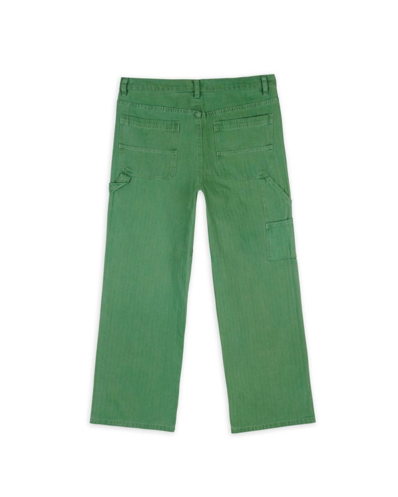 Green Brain Dead Double Knee Utility Pant | USA BWVK03728