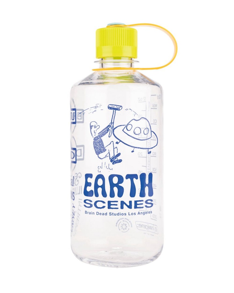 Green Brain Dead Earth Scenes Nalgene 32oz Narrow Mouth Homeware | USA ZVDH79250