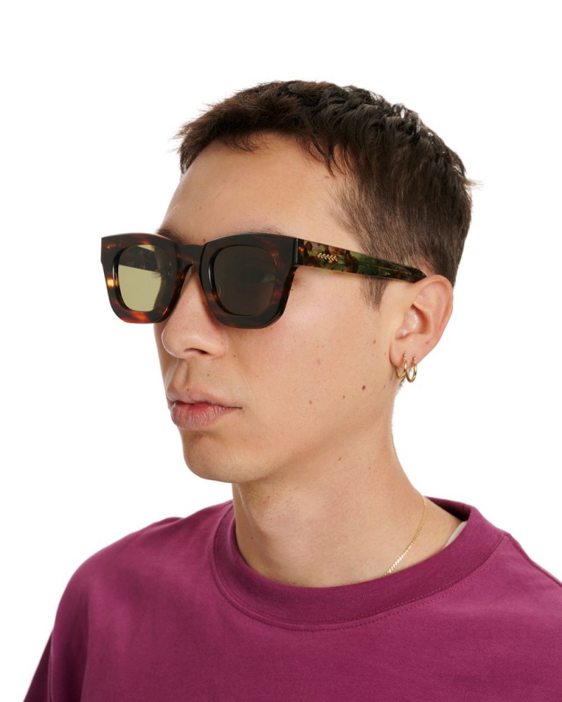 Green Brain Dead Elia Post Modern Primitive Eye Protection Sunglasses | USA CGFY24170