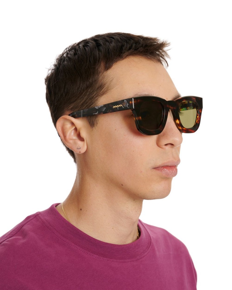 Green Brain Dead Elia Post Modern Primitive Eye Protection Sunglasses | USA CGFY24170