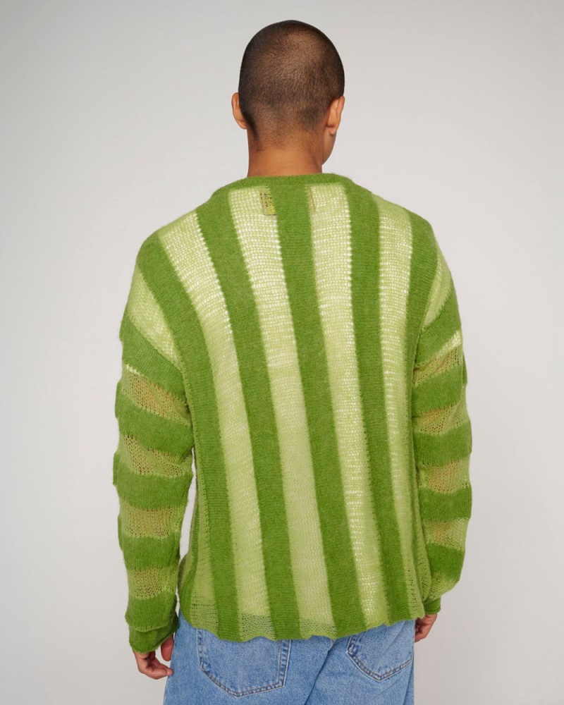 Green Brain Dead Fuzzy Threadbare Sweater | USA UCWF37694