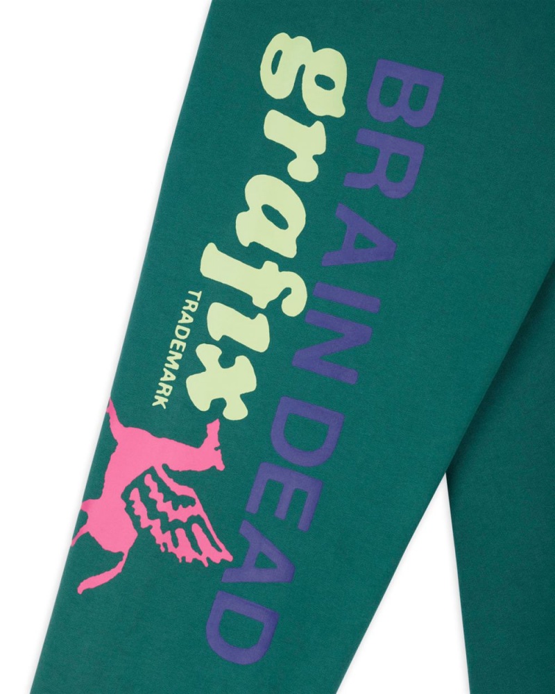 Green Brain Dead Grafix Sweatpant | USA WAOM24860