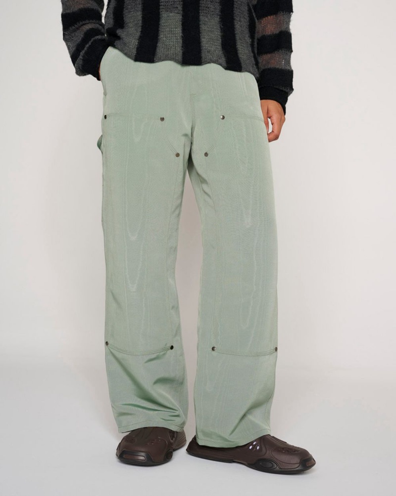 Green Brain Dead Moire Double Knee Utility Pant | USA OYFD78362