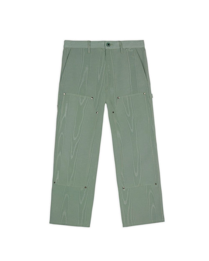 Green Brain Dead Moire Double Knee Utility Pant | USA OYFD78362