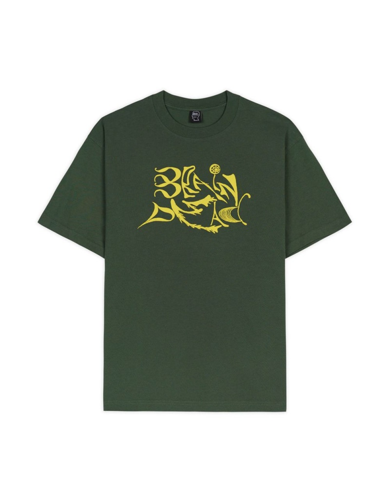 Green Brain Dead New Age T-Shirt | USA BDHQ98514