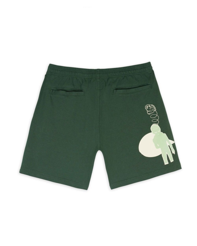 Green Brain Dead No Souls Jersey Shorts | USA GWBA98107