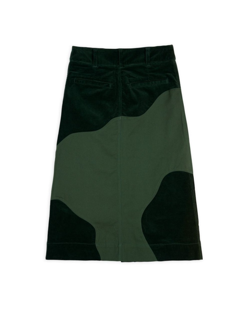 Green Brain Dead Organic Panel Skirt | USA TIHY09761