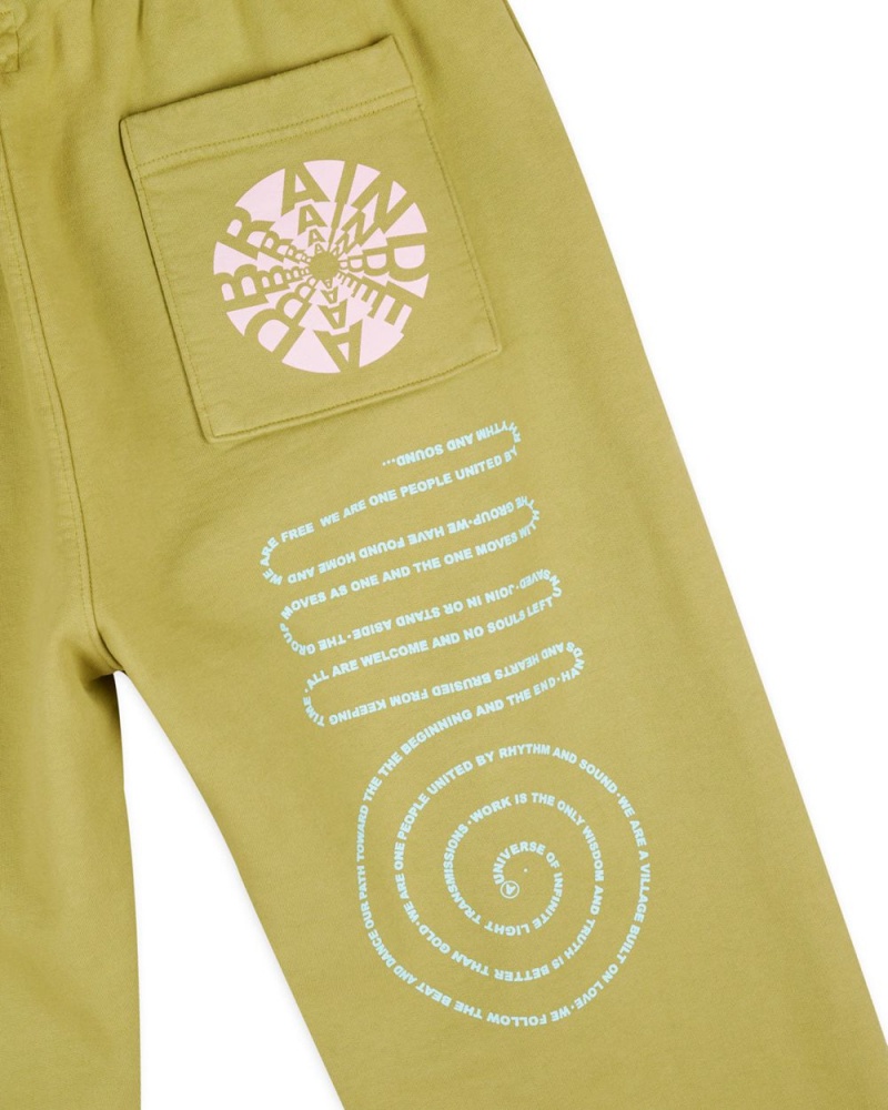 Green Brain Dead Perfect Visions Sweatpant | USA SNJQ06318