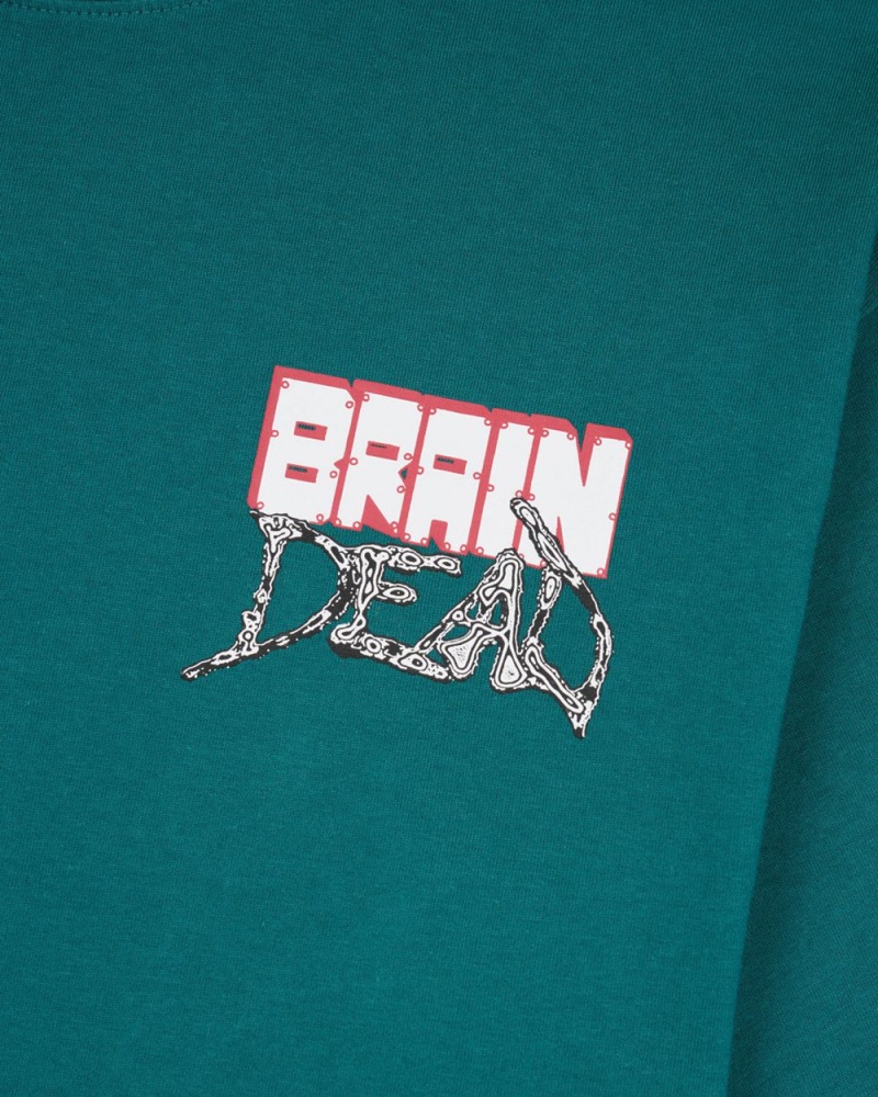 Green Brain Dead Psychosis T-Shirt | USA XWVL23196