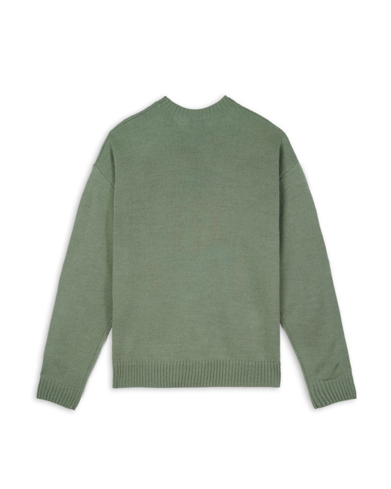 Green Brain Dead Readers Sweater | USA NBFL18604