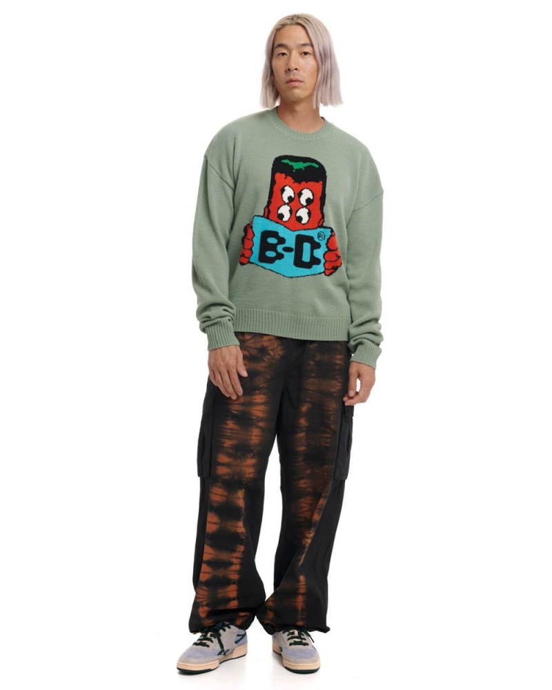 Green Brain Dead Readers Sweater | USA NBFL18604